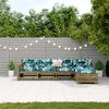 vidaXL 5-tlg. Garten-Lounge-Set mit Kissen Impr&auml;gniertes Kiefernholz
