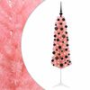 vidaXL K&uuml;nstlicher schlanker Weihnachtsbaum mit Weihnachtskugel 120 cm