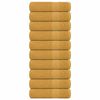 vidaXL Badet&uuml;cher FROGN 10 Stk. Gold 100x150 cm 360 g/m&sup2;