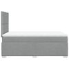 vidaXL Boxspringbett mit Matratze Hellgrau 120x190 cm Stoff