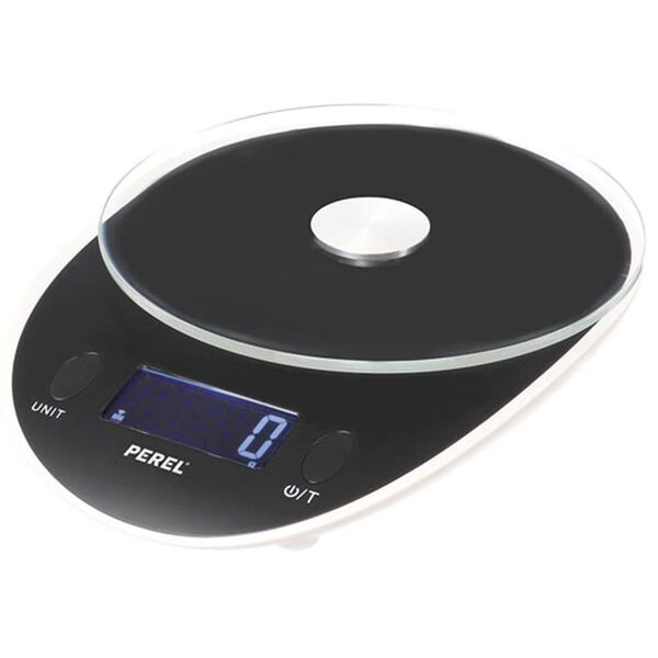 Perel Digitale K&uuml;chenwaage 5 kg Schwarz