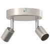 vidaXL Deckenstrahler mit Strahlern Nickel 12 x 8 cm Stahl