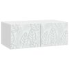 vidaXL Wandmontierter TV-Schrank 59,5 x 41 x 30 cm Wei&szlig; Holzwerkstoff