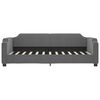 vidaXL Tagesbett Ausziehbar mit Schubladen Dunkelgrau 90x200 cm Stoff