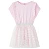 Kinderkleid mit R&uuml;schen Hellrosa 92