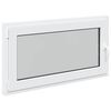 vidaXL Kellerfenster RISOR 110 x 60 cm PVC und Glas Wei&szlig;