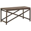vidaXL Gartenbank 80 cm Poly Rattan Braun