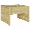 vidaXL Rasenm&auml;her Garage Braun 79 x 73 x 56 cm