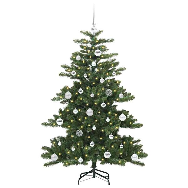 vidaXL K&uuml;nstlicher klappbarer Weihnachtsbaum mit 150 LEDs 150 cm PVC