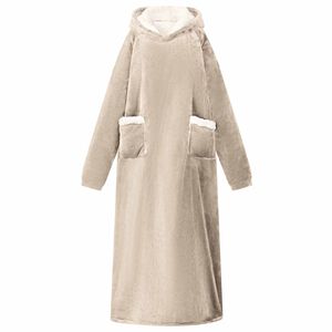 vidaXL Decken-Hoodie Beige 130 x 82 cm Fleece und Flanell