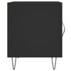 vidaXL Nachttische 2 Stk. Schwarz 40x40x50 cm Holzwerkstoff