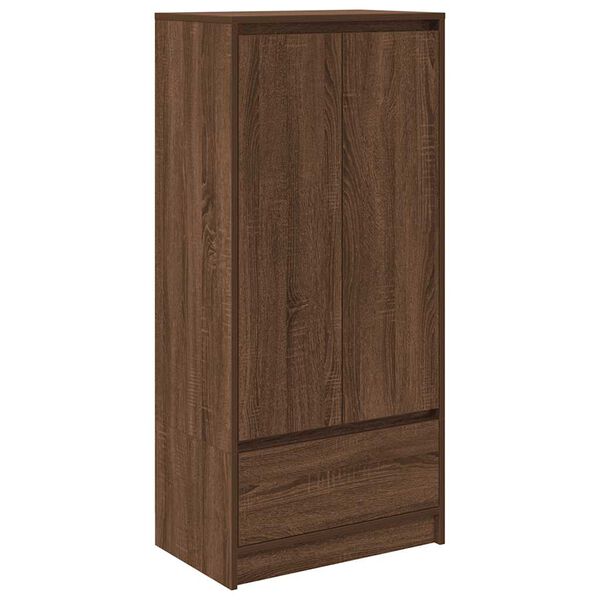 vidaXL Schrank mit Schublade Braun Eichen-Optik 55,5x34x119,5 cm