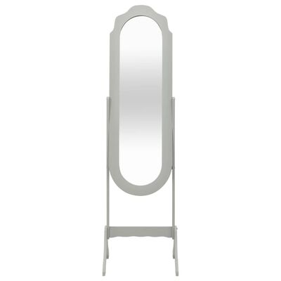 vidaXL Freistehender Spiegel Grau 46x48x164 cm
