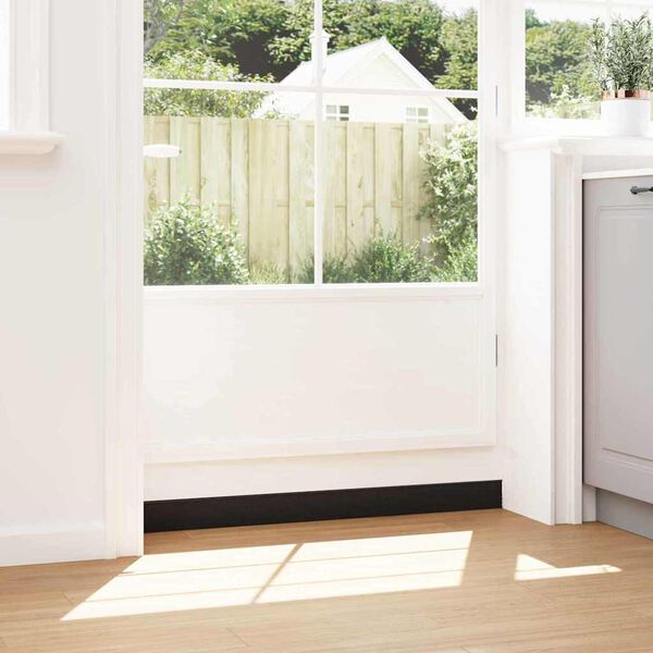 vidaXL Selbstklebende T&uuml;rb&uuml;rstendichtungen 12 pcs Schwarz 100 cm