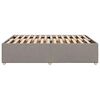 vidaXL Bettgestell ohne Matratze Taupe 140x200 cm Stoff