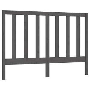 vidaXL Kopfteil Grau 166x4x100 cm Massivholz Kiefer
