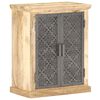 vidaXL Sideboard mit Stahlt&uuml;ren 60x35x75 cm Mango Massivholz