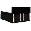 vidaXL Boxspringbett mit Matratze Schwarz 140x190 cm Stoff