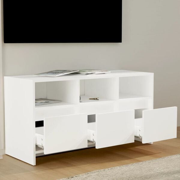 vidaXL TV-Schrank Wei&szlig; 102x37,5x52,5 cm Holzwerkstoff
