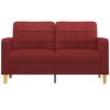 vidaXL 2-Sitzer-Sofa Weinrot 140 cm Stoff