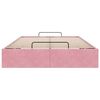 vidaXL Ottoman-Bett ohne Matratze Rosa 120x200 cm Samt