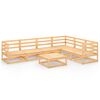 vidaXL 7-tlg. Garten-Lounge-Set Massivholz Kiefer