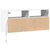 vidaXL TV-Wandschrank mit LED-Beleuchtung Wei&szlig; 100x31x45 cm
