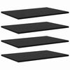 vidaXL Regalbrett 4 pcs Schwarz 60 x 40 x 1,5 cm Holzwerkstoff