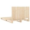 vidaXL Massivholzbett mit Kopfteil 140x200 cm Kiefer