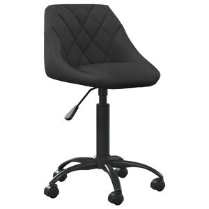 vidaXL B&uuml;rostuhl Schwarz Samt