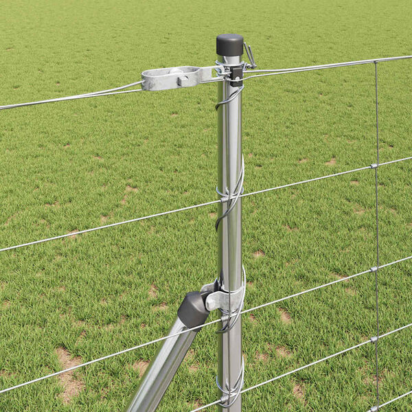 vidaXL Zaunpfosten Galvanisiert 25 x 1,2 m Stahl