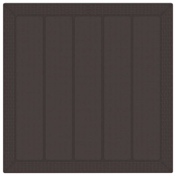 vidaXL Garten Essgruppe 3 pcs Braun Polypropylen