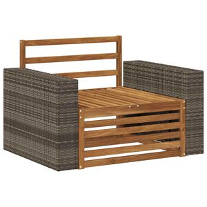 vidaXL Outdoor Mittelsofa Natur