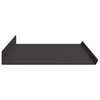 vidaXL Schwebendes Regal 2 pcs Schwarz 80 x 18 x 2,5 cm Stahl