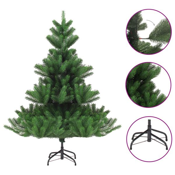 vidaXL K&uuml;nstlicher Weihnachtsbaum Nordmanntanne Gr&uuml;n 120 cm