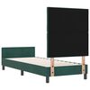 vidaXL Boxspringbett mit Kopfteil Dunkelgr&uuml;n 80 x 200 cm Samt