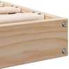 vidaXL Bodenbettrahmen Natur 213,5 x 104 x 9 cm Massives Kiefernholz
