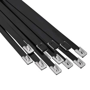 vidaXL Kabelbinder 12 stk. 7,9 x 200 mm Schwarz