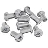 vidaXL Sicherungsmutter 2857 Stk. Nickel Stahl