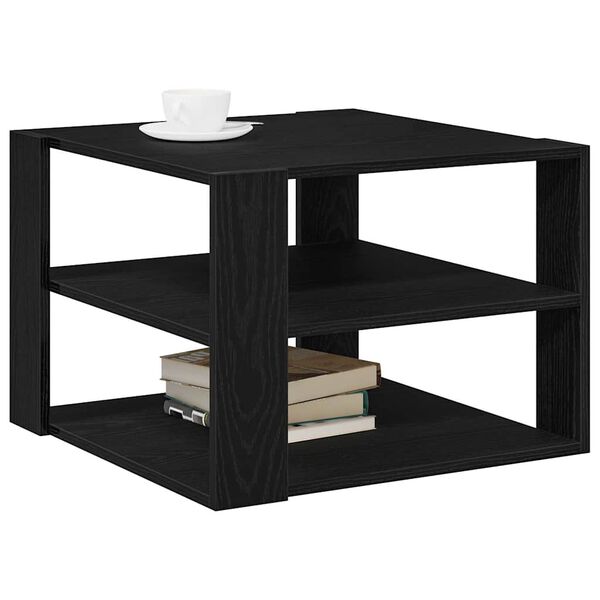 vidaXL Couchtisch Schwarz Eichen-Optik 58 x 58 x 40 cm Holzwerkstoff
