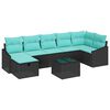 vidaXL Sofa Set 8 stk. Poly-Rattan