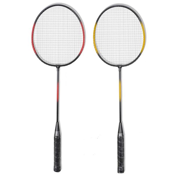 Badminton Set Schl&auml;ger Federball Netz Badmintonschl&auml;ger