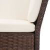 vidaXL 8-tlg. Garten-Lounge-Set mit Auflagen Poly Rattan Braun