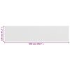 vidaXL Balkon-Sichtschutz Weiß 120x500 cm HDPE