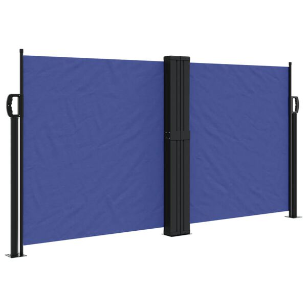 vidaXL Seitenmarkise Ausziehbar Blau 120x1200 cm