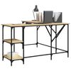 vidaXL Schreibtisch Sonoma-Eiche 139x139x75 cm Holzwerkstoff