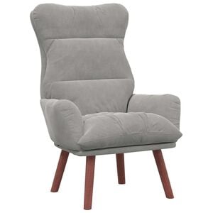 vidaXL Sessel Hellgrau 69 x 74 x 93 cm Samt