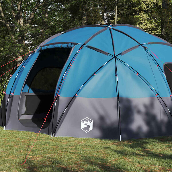 vidaXL Campingzelt mit Dach Blau 475 x 475 x 235 cm Polyester
