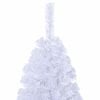 vidaXL Künstlicher Weihnachtsbaum Weiß 180 cm PVC und Stahl