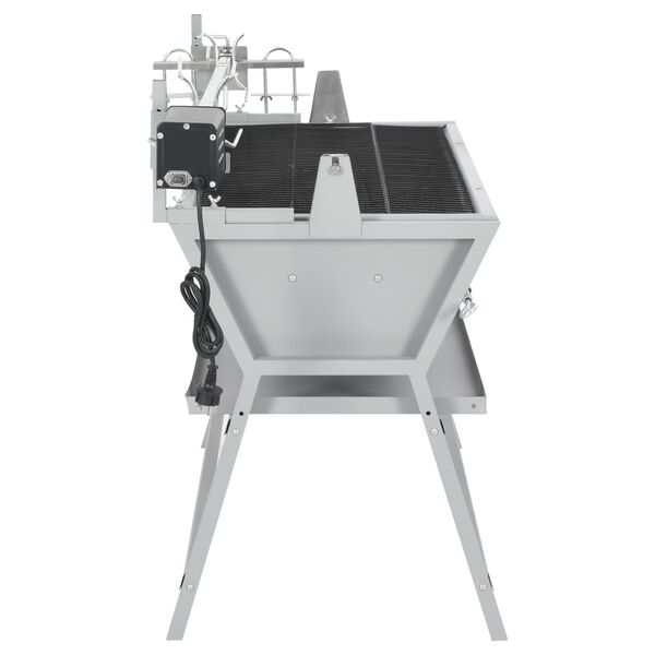 BBQ Grill mit Drehspie&szlig; Eisen und Edelstahl